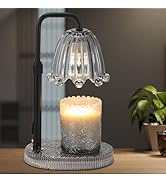Candle Warmer Lamp with Timer - Electric Wax Melt Warmer with Adjustable Height and Dimmer for Sc...