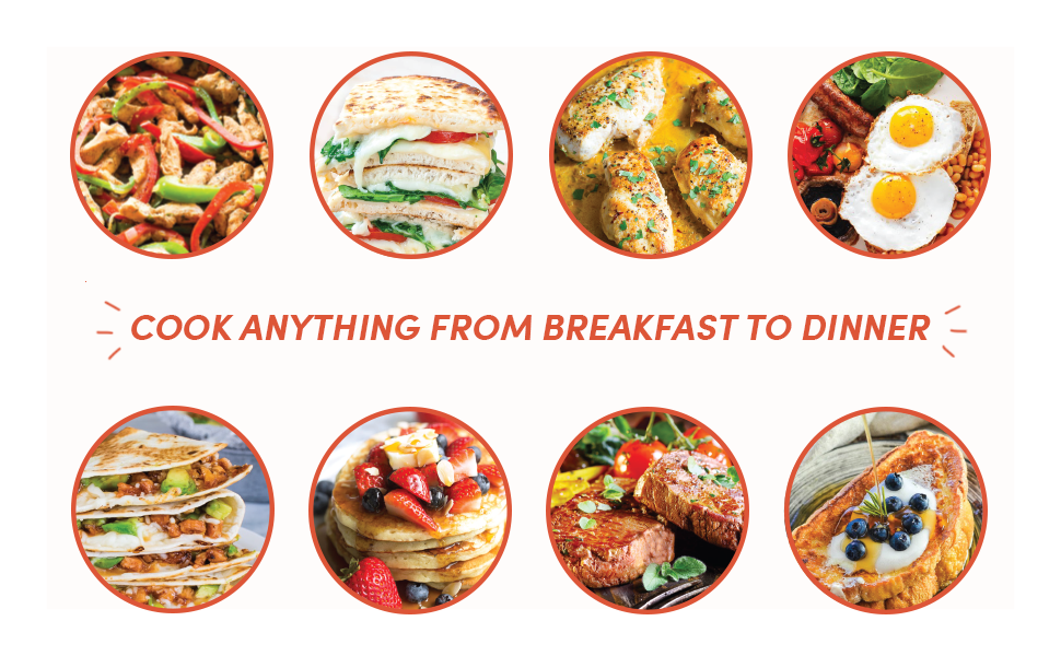 cook anything from breakfast to dinner