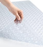 GORILLA GRIP Patented Bath Tub Shower Mat, Machine Washable Bathtub Floor Liner Mats, Suction Cup...