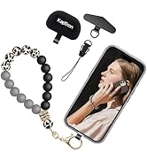 Kaptron Silicone Beaded Phone Wrist Strap, Cellphone Charm Bracelet Lanyard for Women, Hands-Free...