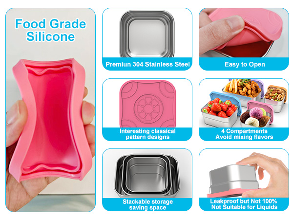 stainless steel snack containers for kids