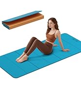 Foldable Yoga Mat 75"x31.5"x0.24" - Extra Large Lightweight TPE Exercise Mat, Double Non-Slip for...
