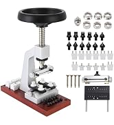 Bench Watch Case Opener,Watch Case Opener, 5700 Bench Wristwatch Back Opener with 6 Dies Accessor...