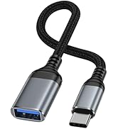 USB C to USB 3.0 Adapter,Type C Male to USB Female OTG Cable 5Gbps Data Transfer for iPhone 16 Pr...