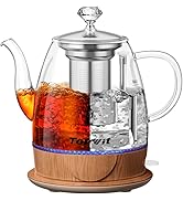 Topwit Electric Kettle Glass, For Hot Water, Tea and Coffee Dual Purpose Design, BPA-Free, 1L Pou...