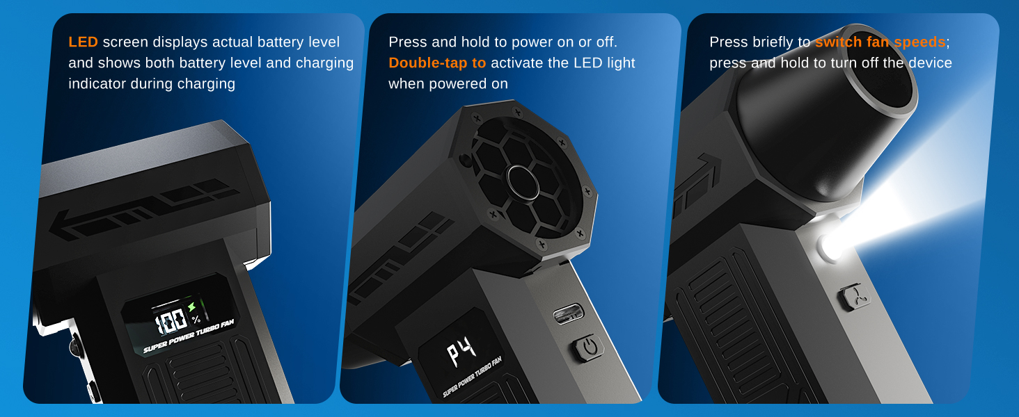 MiaEpic Electric Air Duster Operation Details