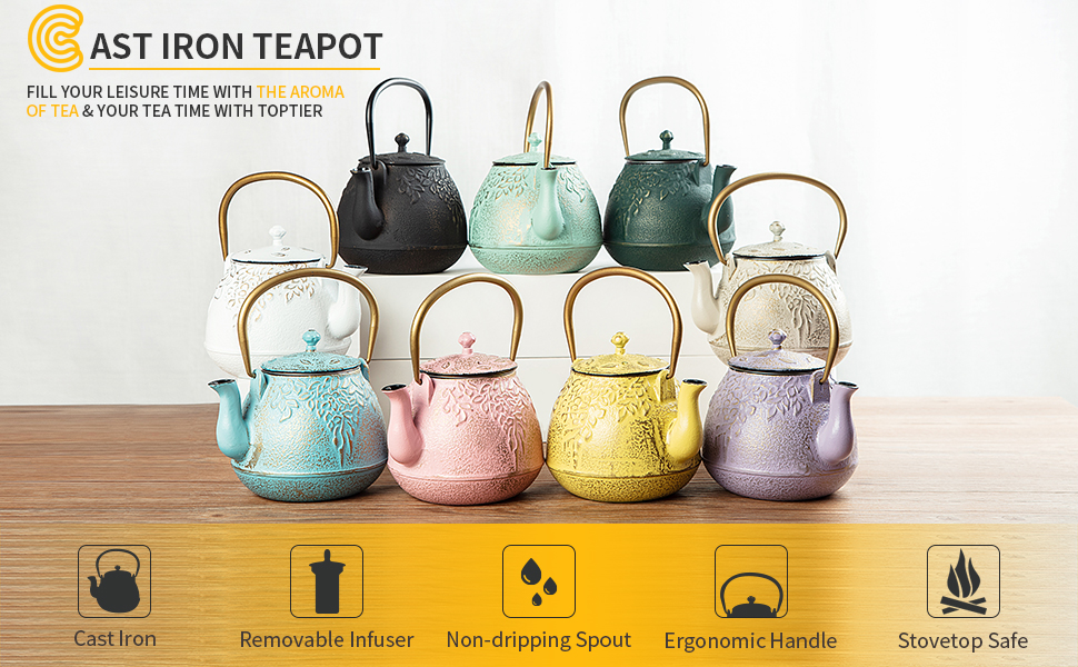 cast iron teapot for stove top tea kettle for stove top stovetop cast iron humidifier with infuser