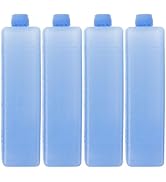 Housoutil Reusable Ice Packs for Cooler, 4pcs Fillable Ice Blocks for Portable Air Conditioner Ev...