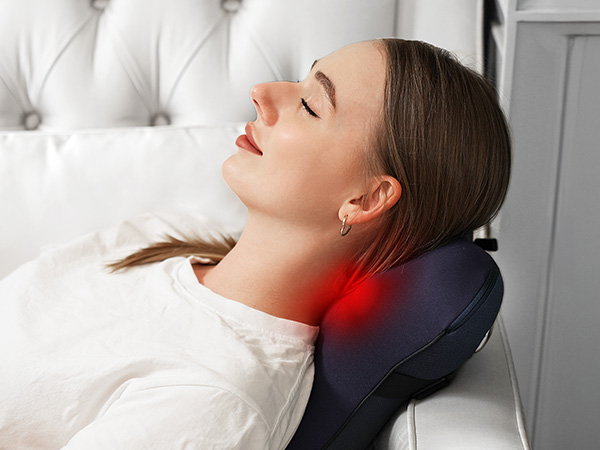 Back Neck Massager for Neck and Back Shoulders Shiatsu Neck Massage Pillow for Back