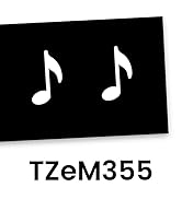 Brother Genuine P-touch TZeM355 Premium Label Tape in cardboard pack: White on Black 24mm