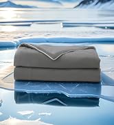 DOWNCOOL Cooling Comforter, Grey Cooling Comforter Twin Size, Cooling Duvet for Hot Sleeper, Brea...
