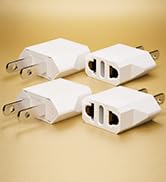 Unidapt US Plug Adapter, European to USA Travel Plug Adapter, Europe to America, Mexico, Japan, C...