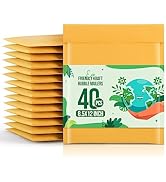 Fuxury Kraft Bubble Mailers 8.5x12 Inch 40 Pack Strong Adhesion Padded Envelopes #2 Self Seal Bub...