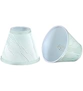 Aspen Creative 51014-2, Empire Clip-On Chandelier Lamp Shade, Light Green, 3" Top x 6" Bottom x 5...