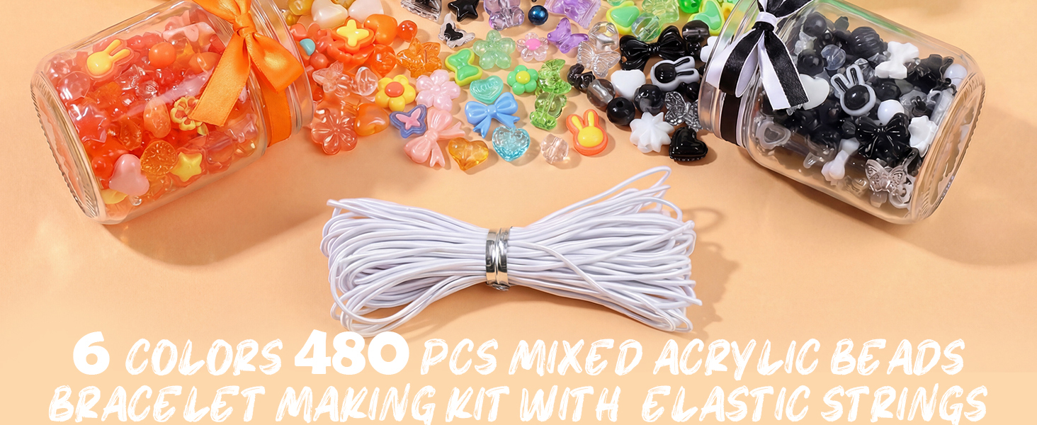 Assorted Beads Bracelet Making Kit