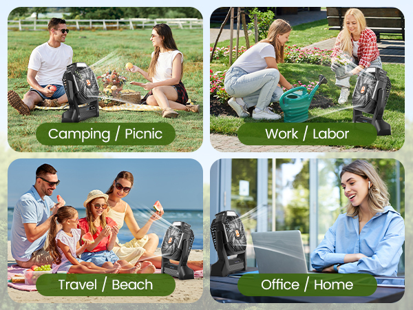 ventiladores recargables para cuba