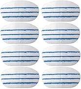 8 Pack Steam Mop Pads for PurSteam ThermaPro 10-in-1 Steam Mop Washable Reusable Pads by Flammi
