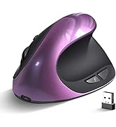 Woddlffy Ergonomic Mouse Wireless,Rechargeable Vertical Mouse Right Handed Small Mouse with 6 But...
