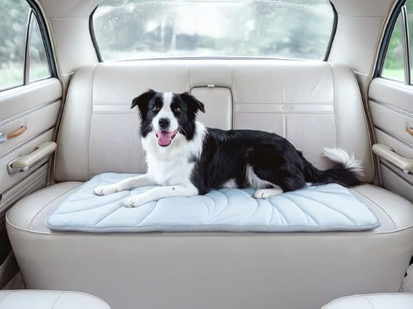 dog cooling mat for car, pet cooling pad for travel, portable dog cooling mat