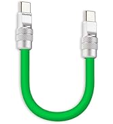 chubbycable Cute Chubby 240W Short USB-C Cable Power Bank Fast Charging Cable Silicone Charger Co...