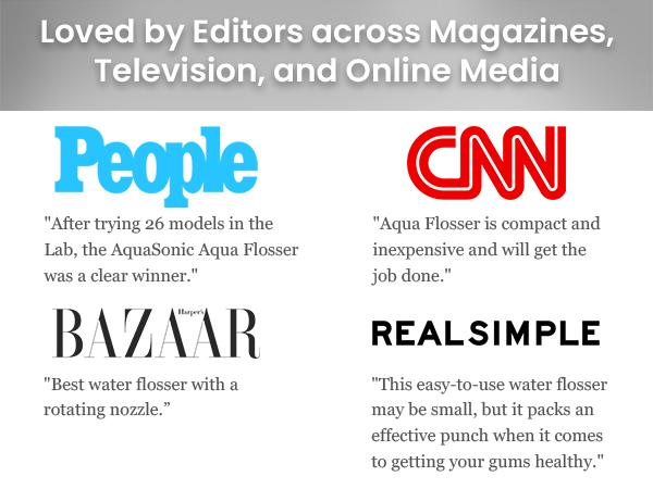 Aqua Flosser Loved by media worldwide