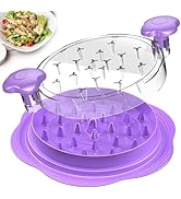 SURETIVIAN Chicken Shredder Large Chicken Breast Shredder Tool Twist with Brush&amp;Fork, Visible Mea...