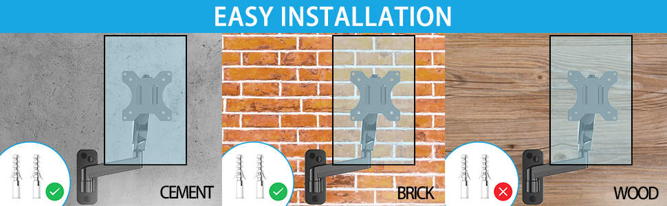 computer monitor wall mount