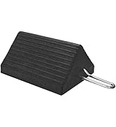 Buyers Products WC1085H Heavy Duty Rubber Wheel Chock with Handle, 10 x 8 x 5 Inch, Reinforced Oi...