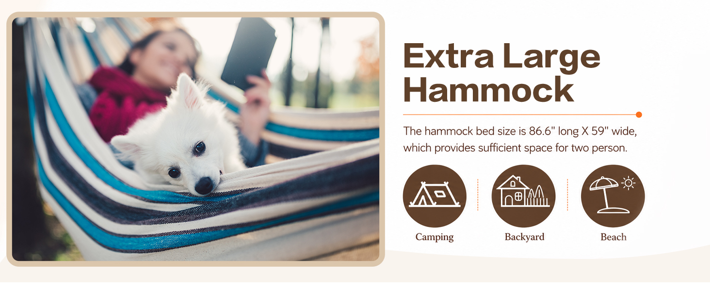 JoyView Brazilian Double Hammock