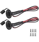 SPARKING 2FT SAE Socket Sidewall Port - Solar Panel Mount with SAE Quick Disconnect Universal Flu...