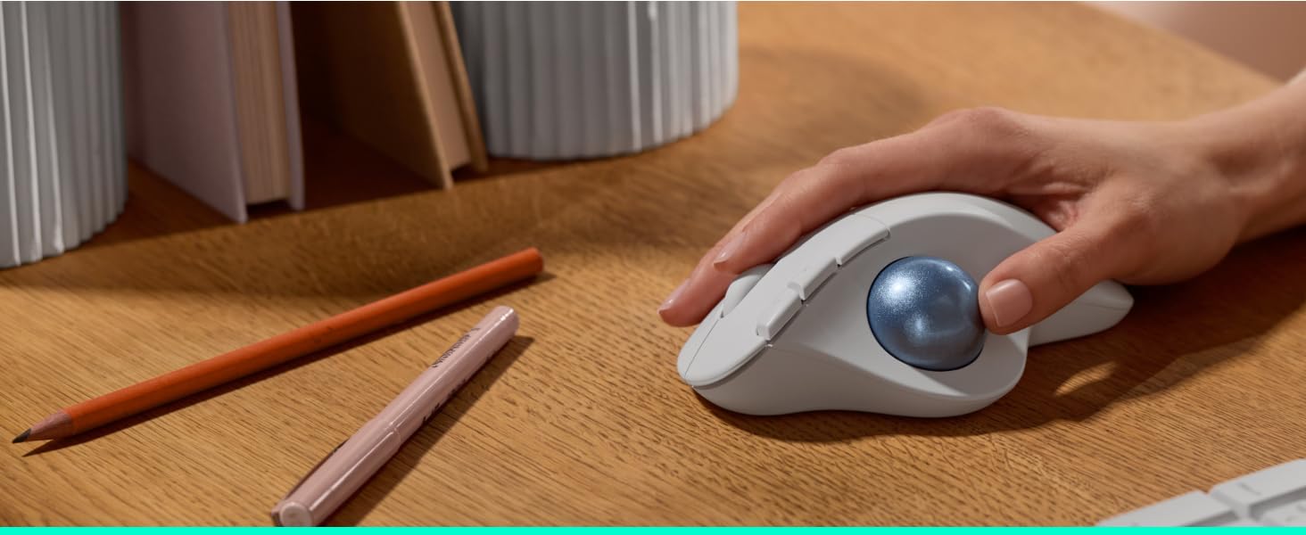 Logitech ERGO M575S Wireless Trackball Ergonomic Mouse