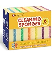 Orighty Dish Sponges, Dual-Sided Temperature-Responsive Kitchen Sponges, Non-Scratch Cleaning Spo...