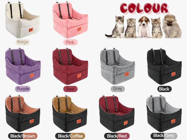 Washable dog car seat