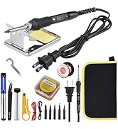 WOMRE Soldering Iron Kit, 80W Adjustable Temperature Solder Iron 17 in 1