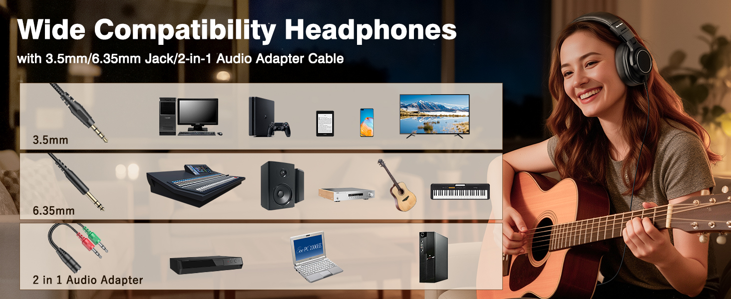 Wired Over Ear Headphones