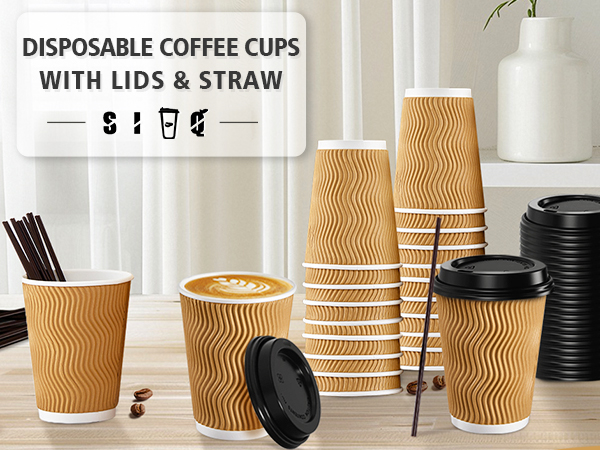 disposable coffee cups with lids