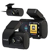 Type S T400 AI-Powered Driver Assistance 4K Dash Cam with ADAS, Collision Warnings, Lane and Pede...