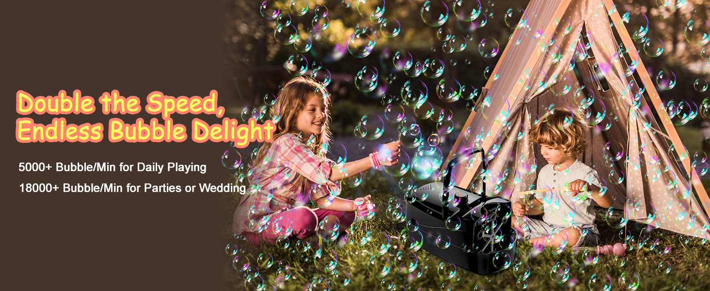 bubble machine for toddlers 1-3 for kids for parties for wedding bubble maker bubble blower