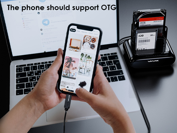 WAVLINK Dual Bay Hard Drive Docking Station