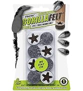 GorillaFelt CB257 Chair Leg Floor Protectors / Felt Glides (Set of 8) Tap On Felt Furniture Pads ...