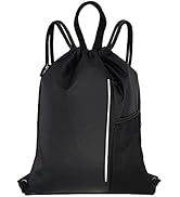 HOLYLUCK Men &amp; Women Outdoor Sport Gym Sack Waterproof Drawstring Backpack Bag