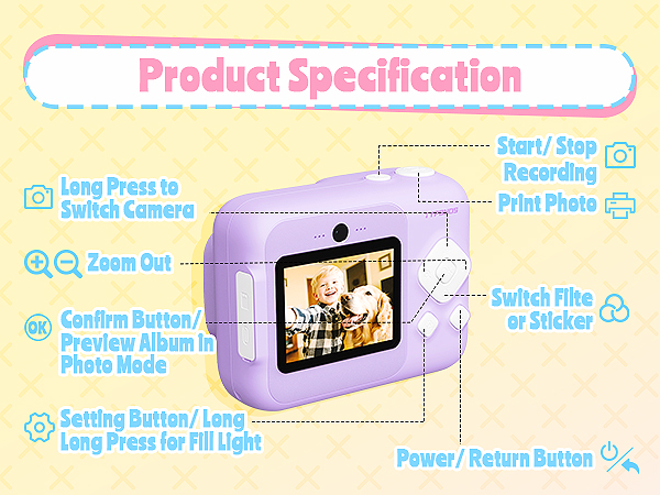 TYPONOS Instant Digital Print Camera