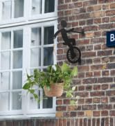 Bicycle Hanging Plant Bracket for Indoor Outdoor Plants, Flower Pot Metal Plant Hanger for Creati...