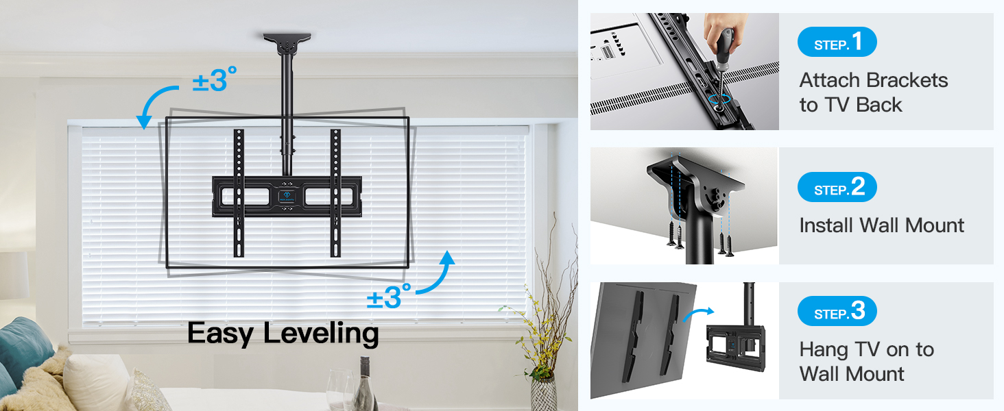 ceiling mount for tv