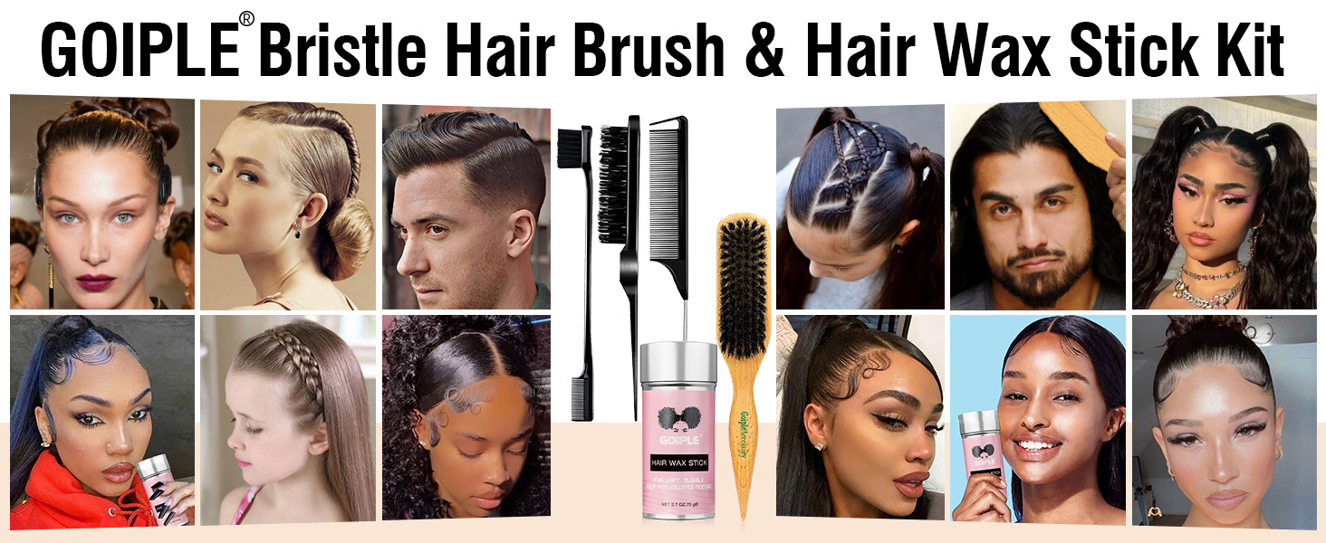slick back hair brush