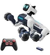 Qudify AI-Powered Smart Robot Dog for Kids, Voice &amp; Touch Control, Dancing, Singing, Mist Sprayin...