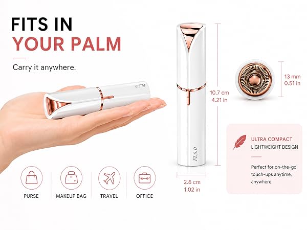 Facial Hair Remover for Women, Painless Electric Face Shaver 