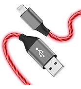 Light-Up iPhone Charger Cord, 6ft - LED iPhone Charging Cable [Apple MFi Certified] - Compatible ...