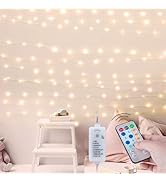 Minetom USB Fairy String Lights with Remote and Power Adapter, 66 Feet 200 Led Firefly Lights for...