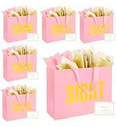 EIiovcnya 5 Senses Gift Bags for Him Her with Labels,Sight Smell Touch Taste Sound Gift Bags with...